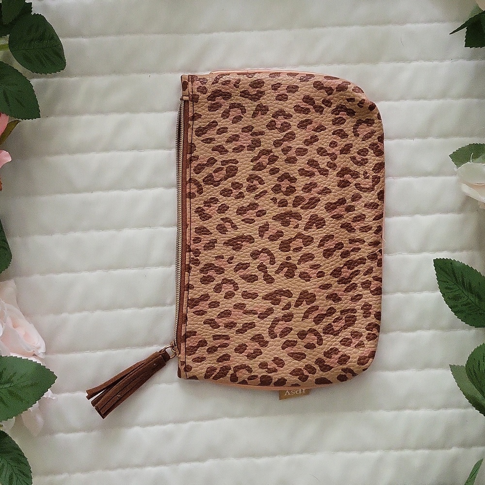 IPSY Leopard Print Empty Cosmetic Bag